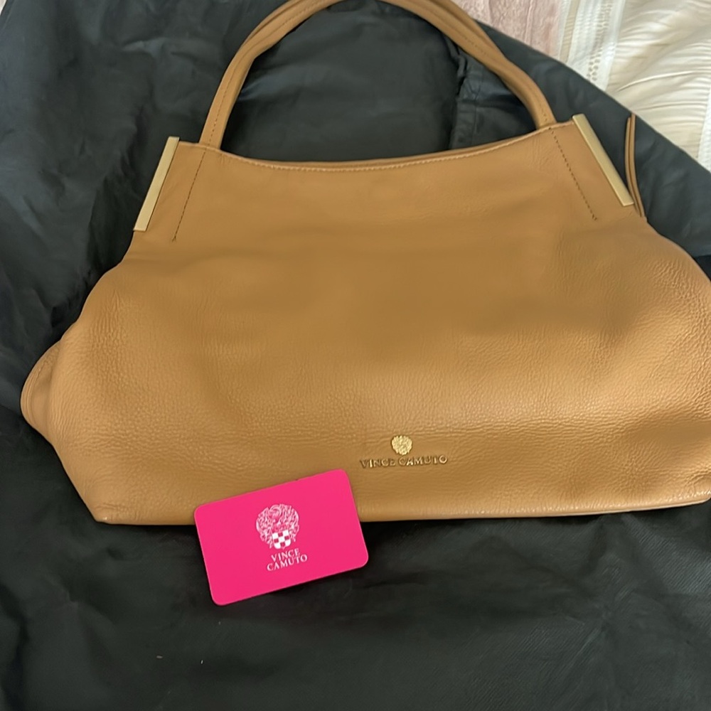 Vince Camino Tan Leather Women's Bag - Picture 6 of 6